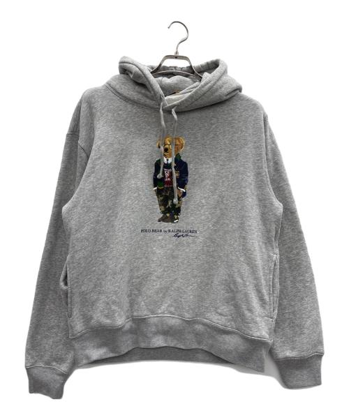 POLO RALPH LAUREN（ポロ・ラルフローレン）POLO RALPH LAUREN (ポロ・ラルフローレン) 裏起毛パーカー グレー サイズ:Lの古着・服飾アイテム