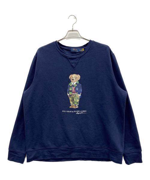 POLO RALPH LAUREN（ポロ・ラルフローレン）POLO RALPH LAUREN (ポロ・ラルフローレン) 裏起毛スウェット ネイビー サイズ:XLの古着・服飾アイテム