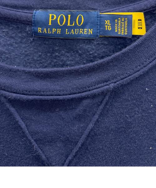 POLO RALPH LAUREN（ポロ・ラルフローレン）POLO RALPH LAUREN (ポロ・ラルフローレン) 裏起毛スウェット ネイビー サイズ:XLの古着・服飾アイテム