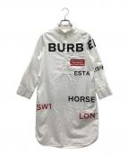 BURBERRYバーバリー）の古着「シャツワンピース」｜ホワイト