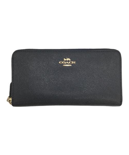 COACH（コーチ）COACH (コーチ) 財布 ネイビー×ゴールドの古着・服飾アイテム