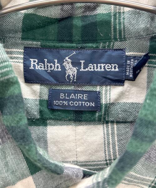 RALPH LAUREN（ラルフローレン）RALPH LAUREN (ラルフローレン) シャツワンピース グリーン サイズ:XLの古着・服飾アイテム
