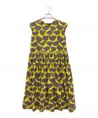 MELTメルト）の古着「ワンピース」｜イエロー×ブラウン