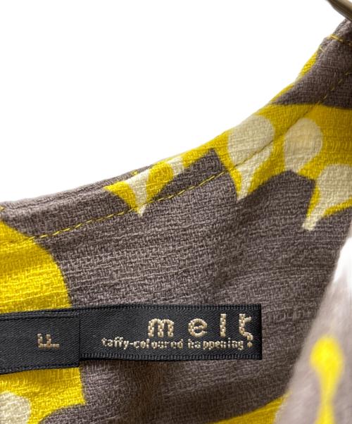 MELT（メルト）MELT (メルト) ワンピース イエロー×ブラウン サイズ:LLの古着・服飾アイテム