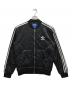 adidas（アディダス）の古着「キルティングブルゾン」｜ブラック×ホワイト