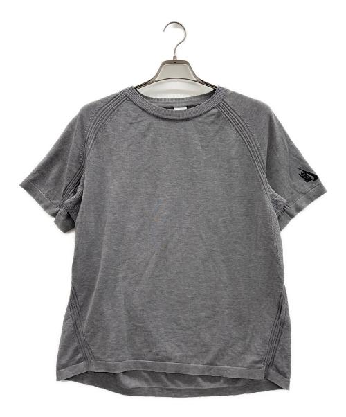 NIKE（ナイキ）NIKE (ナイキ) サマーニットTシャツ グレー サイズ:Lの古着・服飾アイテム