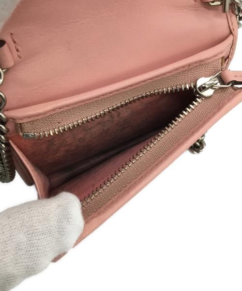 GUCCI（グッチ）GUCCI (グッチ) チェーンウォレット ピンクの古着・服飾アイテム