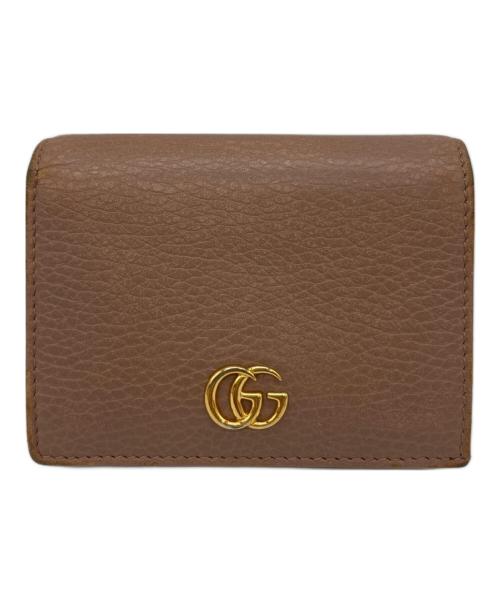GUCCI（グッチ）GUCCI (グッチ) 2つ折り財布 ベージュの古着・服飾アイテム