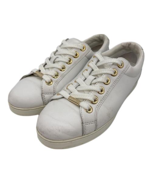 JIMMY CHOO（ジミーチュウ）JIMMY CHOO (ジミーチュウ) スタースタッズスニーカー ホワイト サイズ:23の古着・服飾アイテム