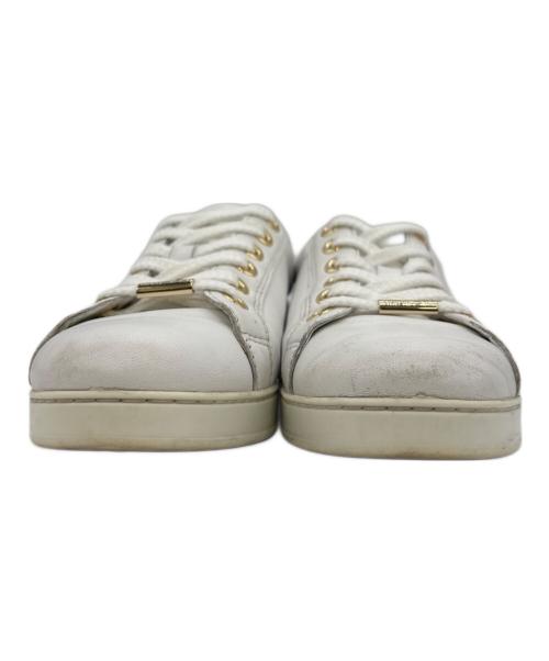 JIMMY CHOO（ジミーチュウ）JIMMY CHOO (ジミーチュウ) スタースタッズスニーカー ホワイト サイズ:23の古着・服飾アイテム