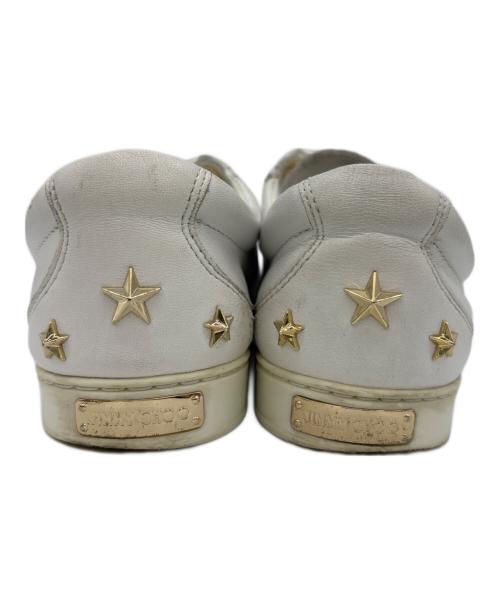 JIMMY CHOO（ジミーチュウ）JIMMY CHOO (ジミーチュウ) スタースタッズスニーカー ホワイト サイズ:23の古着・服飾アイテム