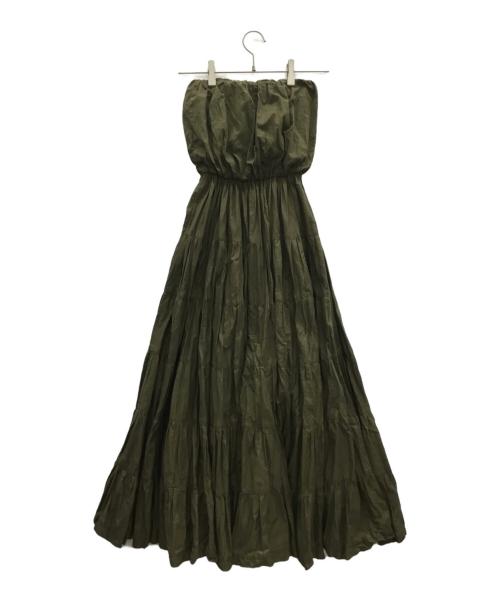 MARIHA（マリハ）MARIHA (マリハ) チューブトップワンピース カーキ サイズ:36の古着・服飾アイテム