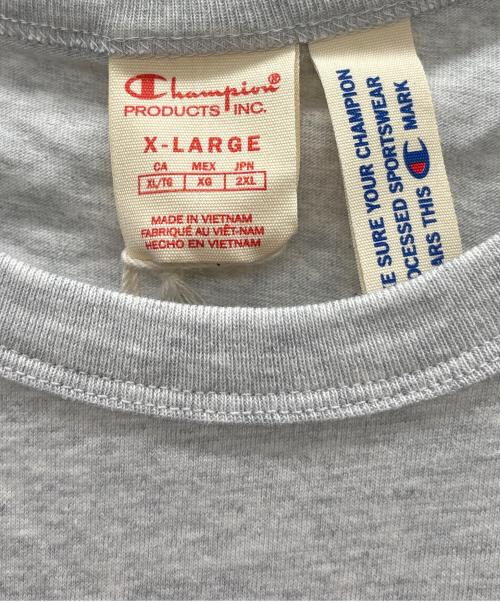 Champion（チャンピオン）Champion (チャンピオン) beastie boys (ビースティ・ボーイズ) プリントTシャツ グレー サイズ:XL 未使用品の古着・服飾アイテム