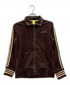 adidasアディダス）の古着「ベロアトラックジャケット」｜ブラウン