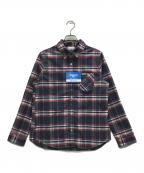 Columbiaコロンビア）の古着「チェックシャツ」｜ネイビー×レッド