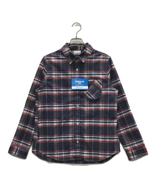 Columbia（コロンビア）Columbia (コロンビア) チェックシャツ ネイビー×レッド サイズ:L 未使用品の古着・服飾アイテム