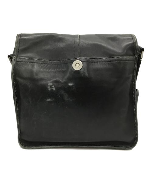COACH（コーチ）COACH (コーチ) レザーショルダーバッグ ブラックの古着・服飾アイテム