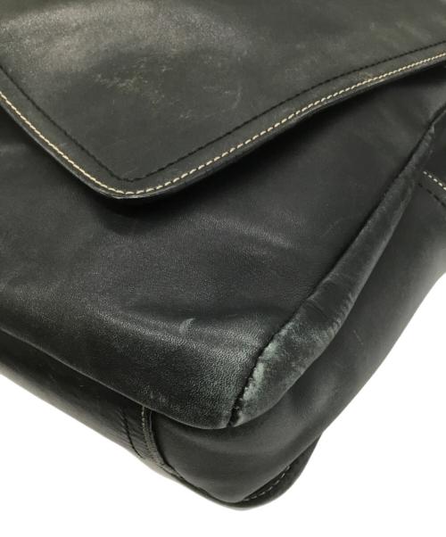 COACH（コーチ）COACH (コーチ) レザーショルダーバッグ ブラックの古着・服飾アイテム