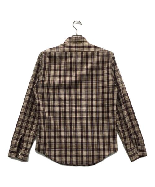 MARQUEE（マーキー）MARQUEE (マーキー) チェックシャツ ベージュ×レッド サイズ:Mの古着・服飾アイテム