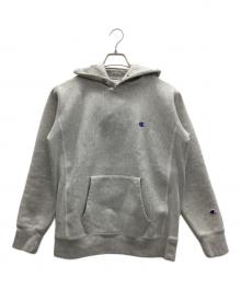 Champion REVERSE WEAVE（チャンピオン リバース ウィーブ）の古着「プルオーバーパーカー」｜ライトグレー