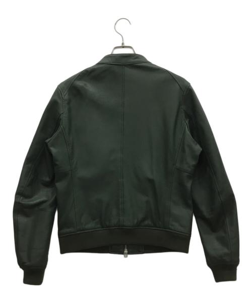MONSIEUR NICOLE（ムッシュニコル）MONSIEUR NICOLE (ムッシュニコル) ライダースジャケット グリーン サイズ:46の古着・服飾アイテム