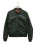 MONSIEUR NICOLE（ムッシュニコル）の古着「ライダースジャケット」｜グリーン
