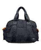 PORTERポーター）の古着「ボストンバッグ」｜ブラック×オレンジ