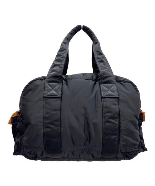 PORTER（ポーター）PORTER (ポーター) ボストンバッグ ブラック×オレンジの古着・服飾アイテム