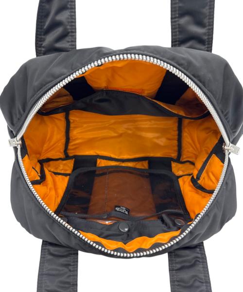 PORTER（ポーター）PORTER (ポーター) ボストンバッグ ブラック×オレンジの古着・服飾アイテム