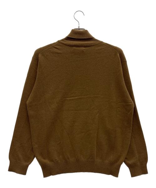 CASHMERE FACTORY（カシミヤファクトリー）CASHMERE FACTORY (カシミヤファクトリー) タートルネックニット ブラウン サイズ:Lの古着・服飾アイテム