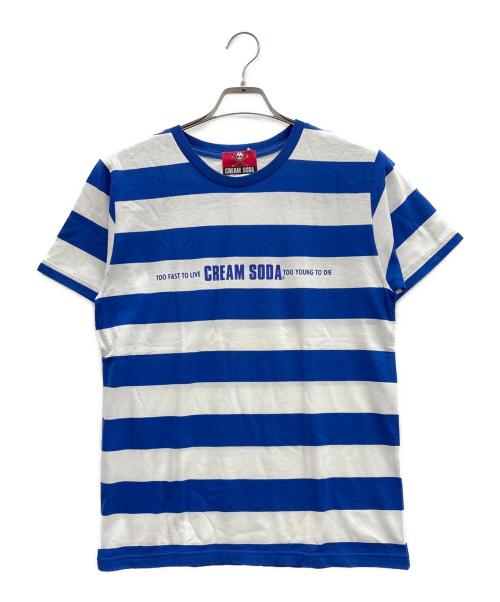 CREAM SODA（クリームソーダ）CREAM SODA (クリームソーダ) Tシャツ ブルー×ホワイト サイズ:M 未使用品の古着・服飾アイテム