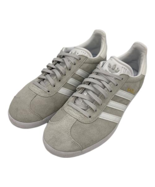 adidas（アディダス）adidas (アディダス) GAZELLE ライトグレー×ホワイト サイズ:24.5の古着・服飾アイテム