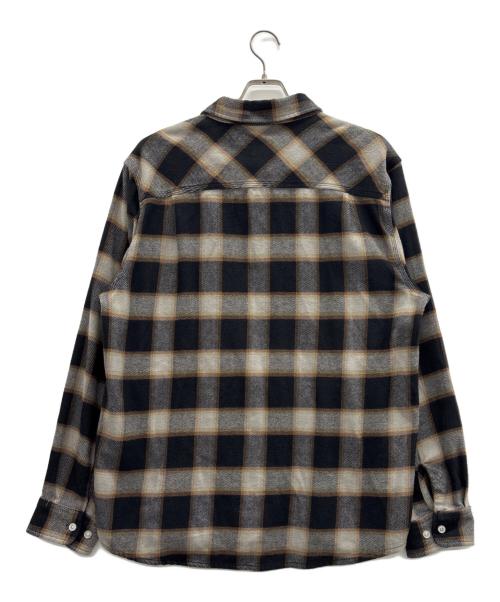 BRIXTON（ブリクストン）BRIXTON (ブリクストン) ネルシャツ ブラック×クリーム サイズ:Lの古着・服飾アイテム