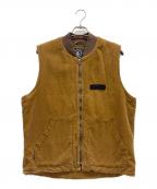 VOLCOMボルコム）の古着「コーデュロイベスト」｜ブラウン