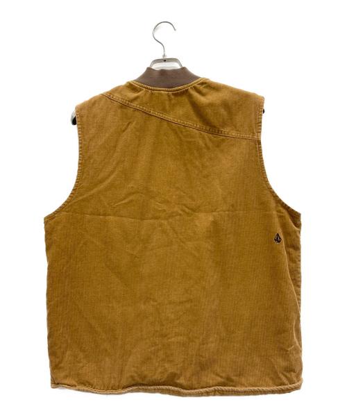 VOLCOM（ボルコム）VOLCOM (ボルコム) コーデュロイベスト ブラウン サイズ:Lの古着・服飾アイテム
