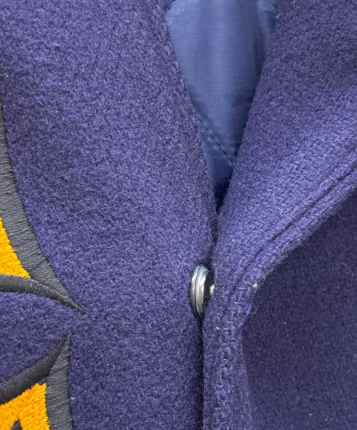 NEIGHBORHOOD（ネイバーフッド）NEIGHBORHOOD (ネイバーフッド) スタジャン ネイビー×ホワイト サイズ:Mの古着・服飾アイテム