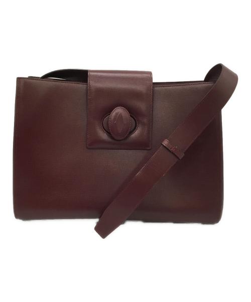 Cartier（カルティエ）Cartier (カルティエ) ワンショルダーバッグ ボルドーの古着・服飾アイテム