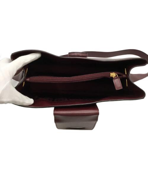 Cartier（カルティエ）Cartier (カルティエ) ワンショルダーバッグ ボルドーの古着・服飾アイテム