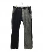 KOJIMA GENESコジマジーンズ）の古着「ペインターデニムパンツ」｜ネイビー×ホワイト