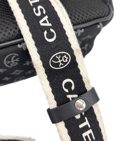 CASTELBAJAC（カステルバジャック）CASTELBAJAC (カステルバジャック) ボディーバッグ ブラック×ホワイトの古着・服飾アイテム