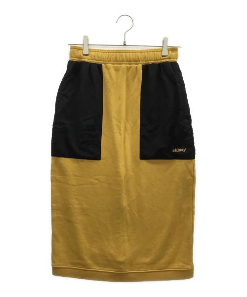 stussy（ステューシー）stussy (ステューシー) スカート オレンジ×ブラック サイズ:XSの古着・服飾アイテム