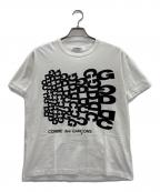 COMME des GARCONSコムデギャルソン）の古着「Tシャツ」｜ホワイト×ブラック