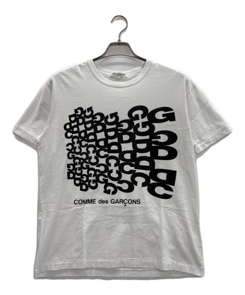 COMME des GARCONS（コムデギャルソン）COMME des GARCONS (コムデギャルソン) Tシャツ ホワイト×ブラック サイズ:XLの古着・服飾アイテム