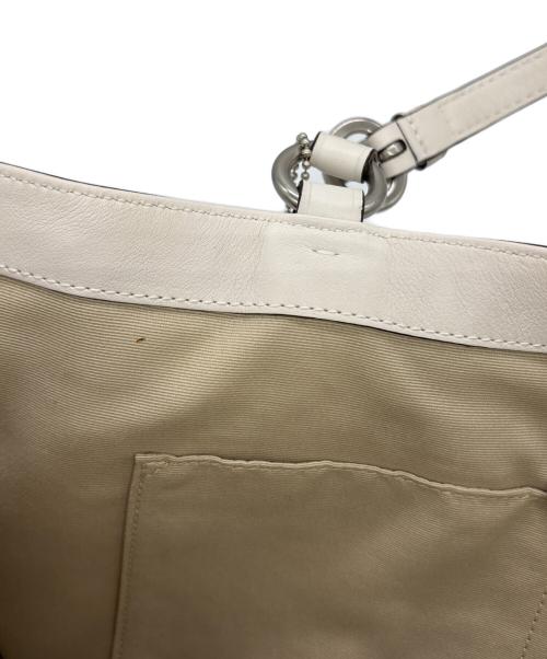 COACH（コーチ）COACH (コーチ) ハンドバッグ アイボリーの古着・服飾アイテム