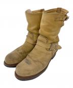 RED WINGレッドウィング）の古着「エンジニアブーツ」｜ベージュ