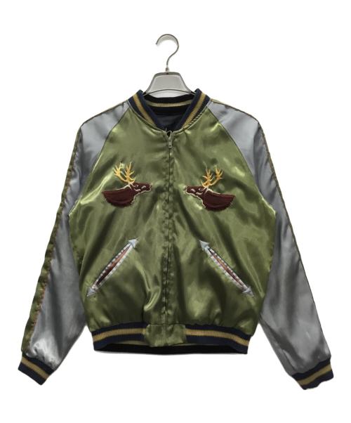 東洋TAILOR（トウヨウテイラー）東洋TAILOR (トウヨウテイラー) スカジャン ブラック×カーキ サイズ:Sの古着・服飾アイテム