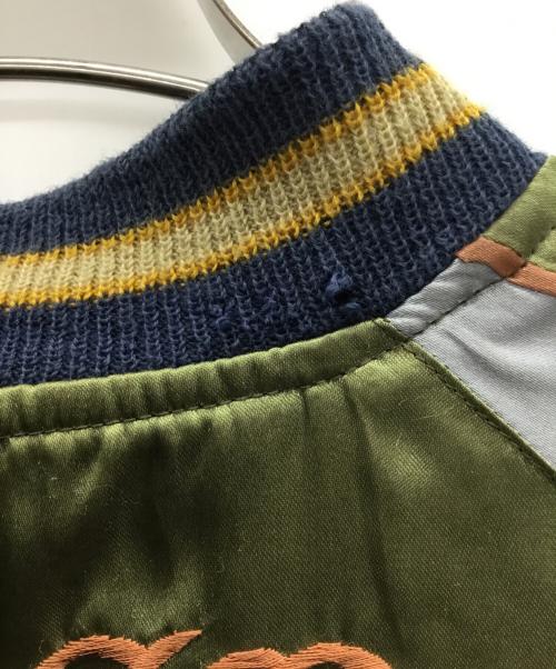 東洋TAILOR（トウヨウテイラー）東洋TAILOR (トウヨウテイラー) スカジャン ブラック×カーキ サイズ:Sの古着・服飾アイテム