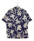 POLOポロ・ラルフローレン）の古着「アロハシャツ」｜ネイビー×グレー