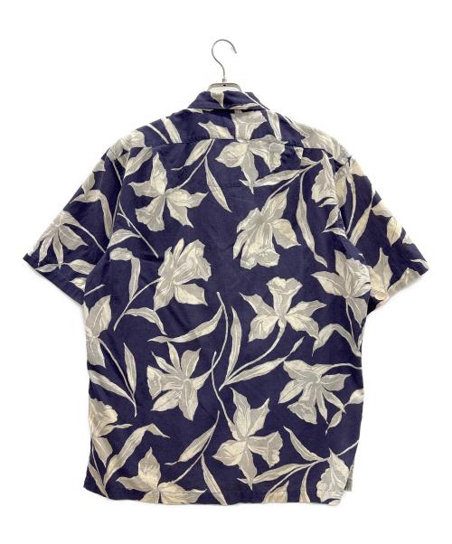 POLO（ポロ）POLO (ポロ) アロハシャツ ネイビー×グレー サイズ:Lの古着・服飾アイテム