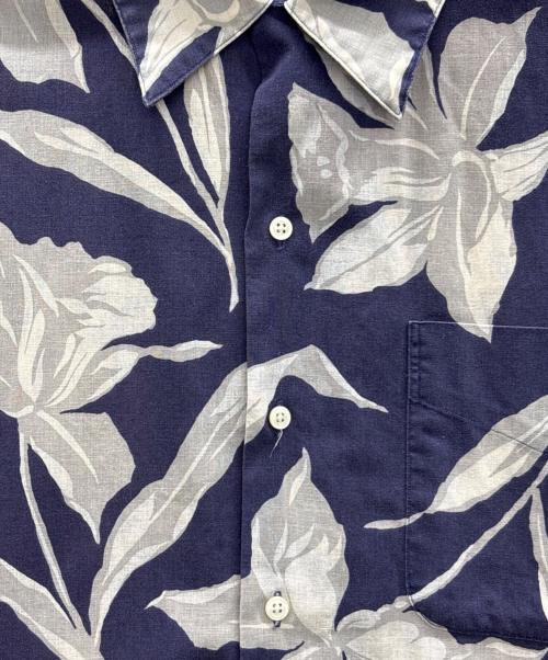 POLO（ポロ）POLO (ポロ) アロハシャツ ネイビー×グレー サイズ:Lの古着・服飾アイテム